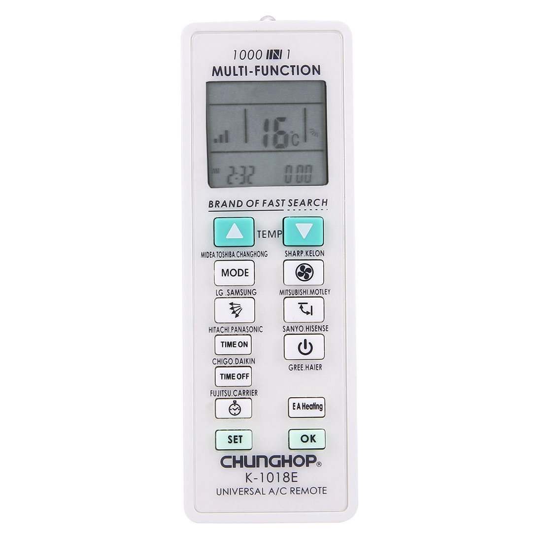 CHUNGHOP K-1018E 1000 in 1 Universal Air-Conditioner Remote Controller - Shopkiz.com