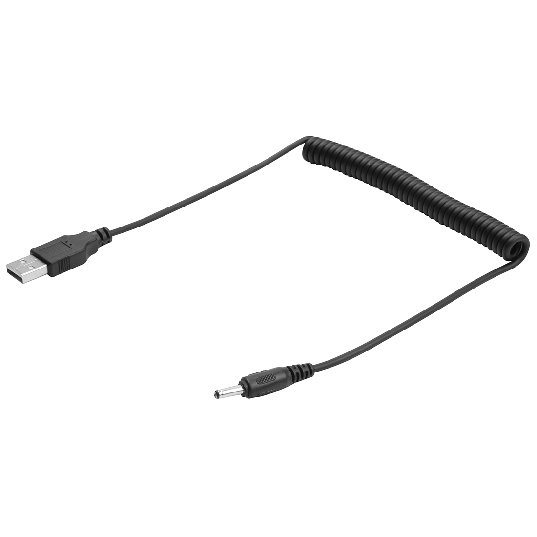 1.5m USB to DC 3.5mm Power Spring Coiled Cable - Shopkiz.com