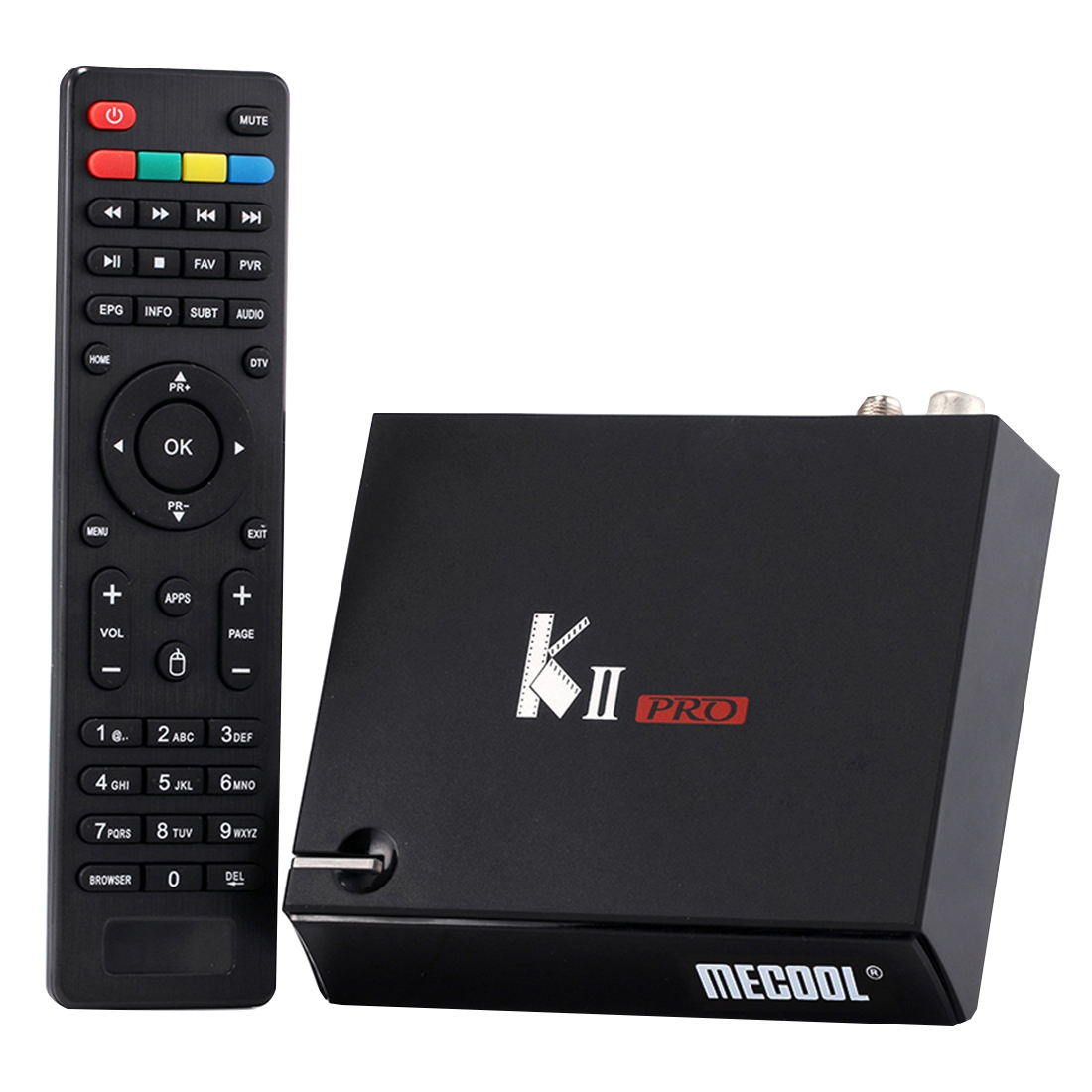 KII PRO DVB-T2 DVB-S2 1080P 4K HD Smart TV BOX with Remote Controller, Android 5.1 Amlogic S905 Quad Core 2.0GHz, RAM: 2GB, ROM: 16GB, Support DLNA,