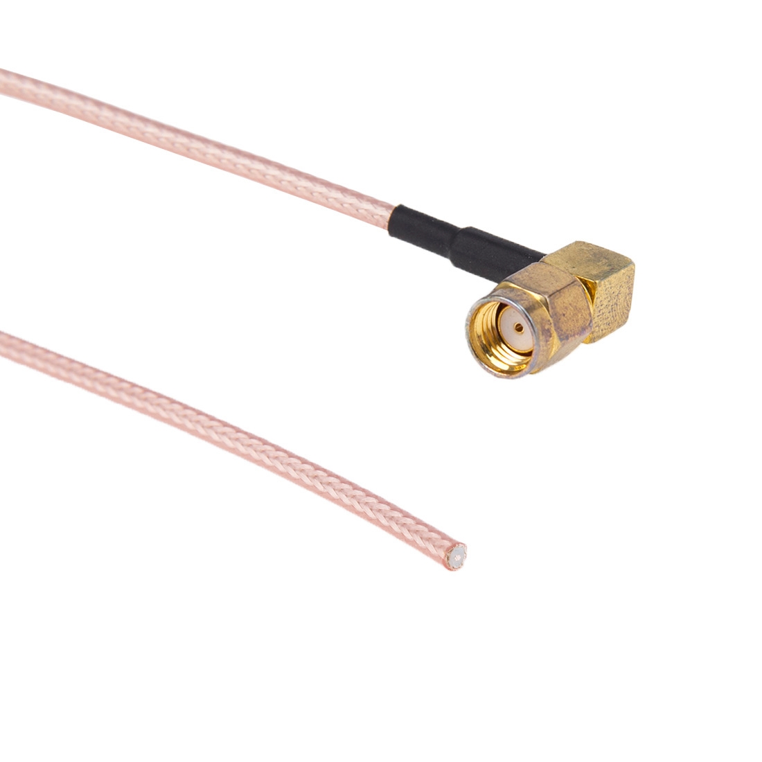 RP-SMA Male Nut Bulkhead Pigtail 2.5mm Cable, Length: 20cm - Shopkiz.com