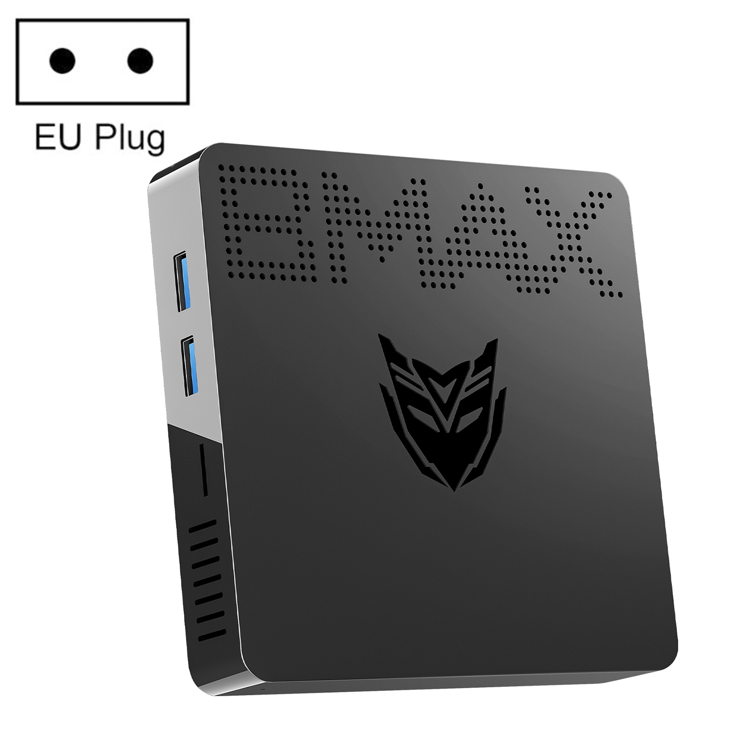 BMAX B1 Windows 10 Mini PC, 4GB+64GB, Intel Celeron J3060, Support HDMI / VGA / RJ45, EU Plug(Black) - Shopkiz.com