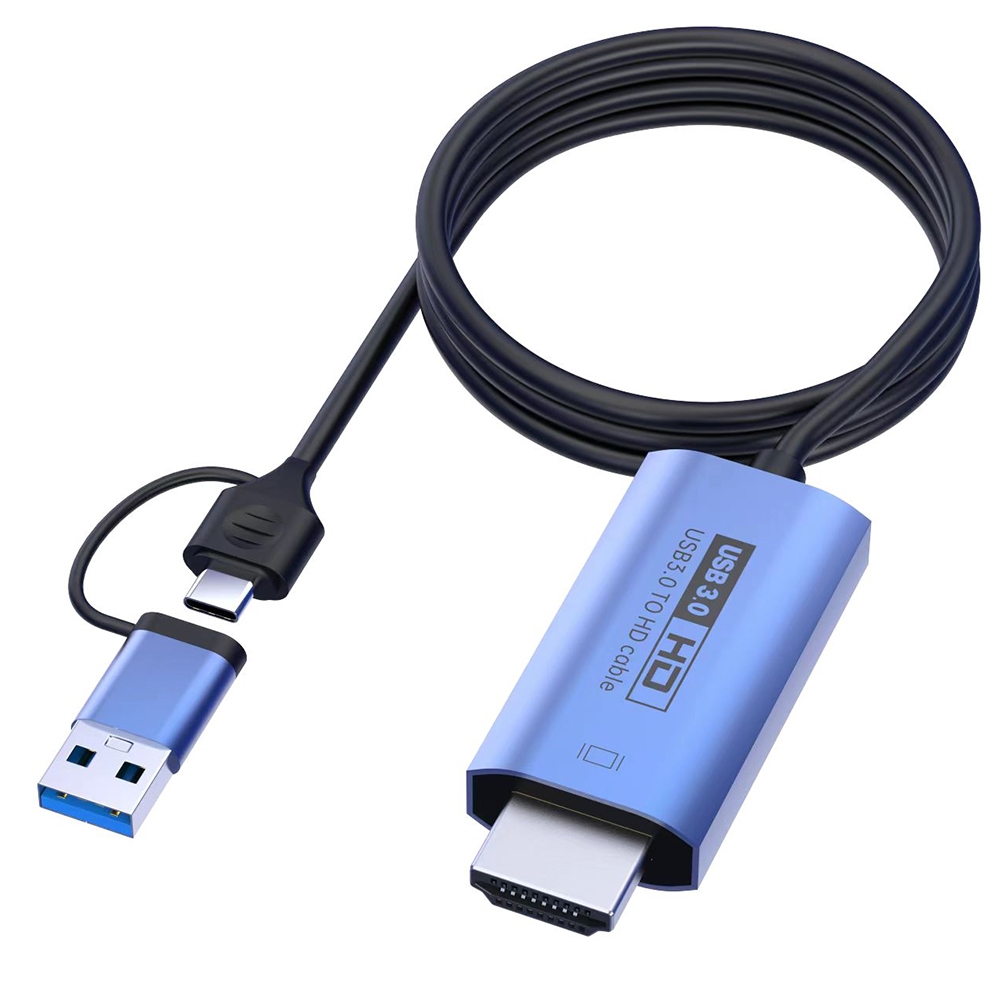 V05E USB 3.0 + USB-C / Type-C to HDMI Adapter Cable - Shopkiz.com