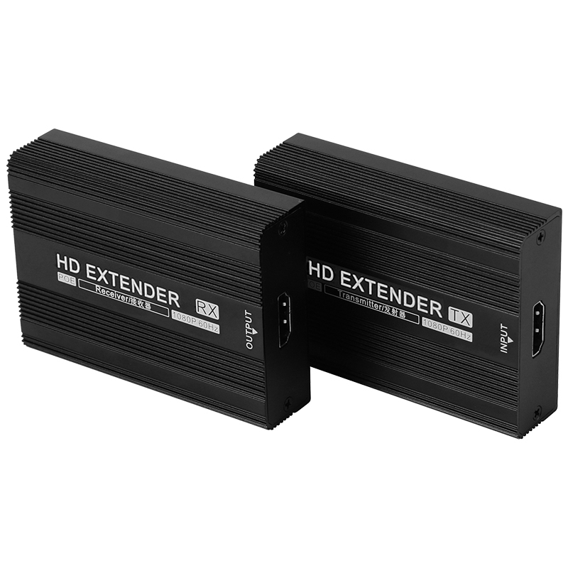 Measy ET1820 HDMI Extender Transmitter and Receiver Converter, POE Single Power Supply, Transmission Distance: 200m(US Plug) - Shopkiz.com