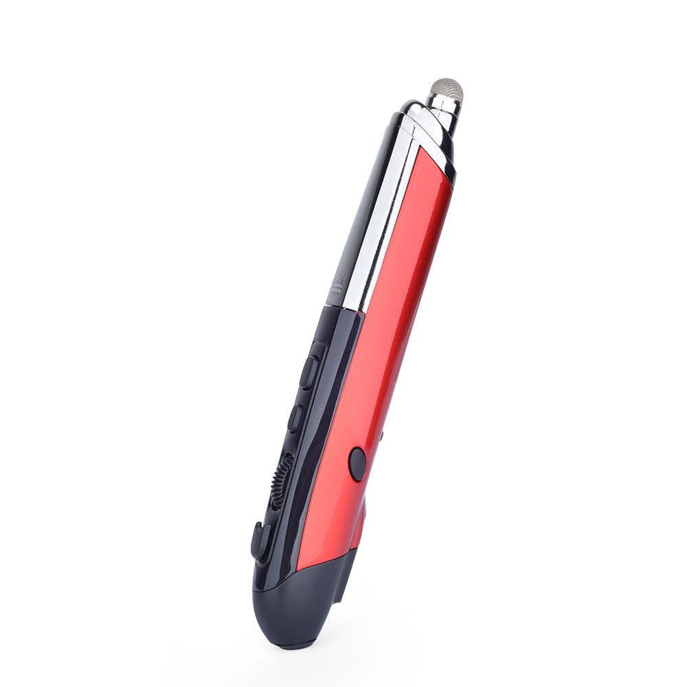 PR-08 6-keys Smart Wireless Optical Mouse with Stylus Pen & Laser Function (Red) - Shopkiz.com