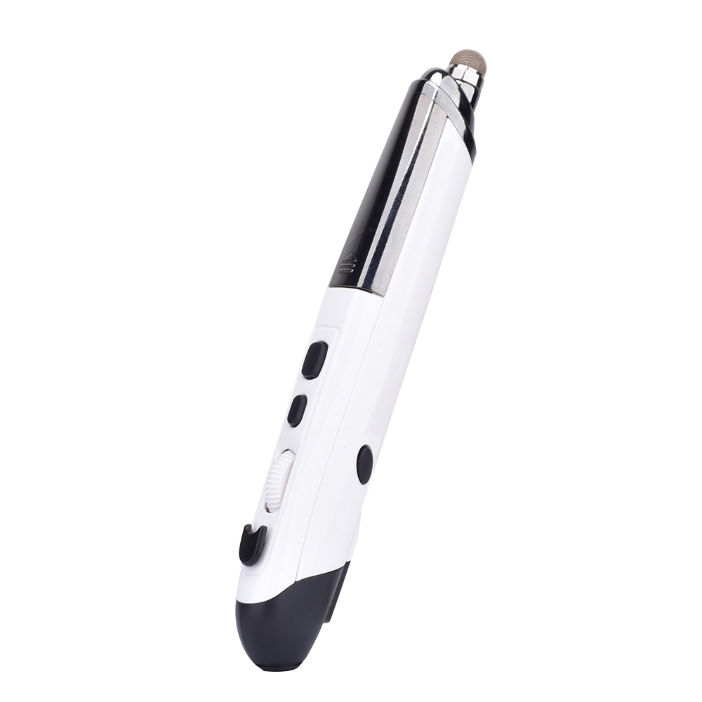 PR-08 6-keys Smart Wireless Optical Mouse with Stylus Pen & Laser Function (White) - Shopkiz.com