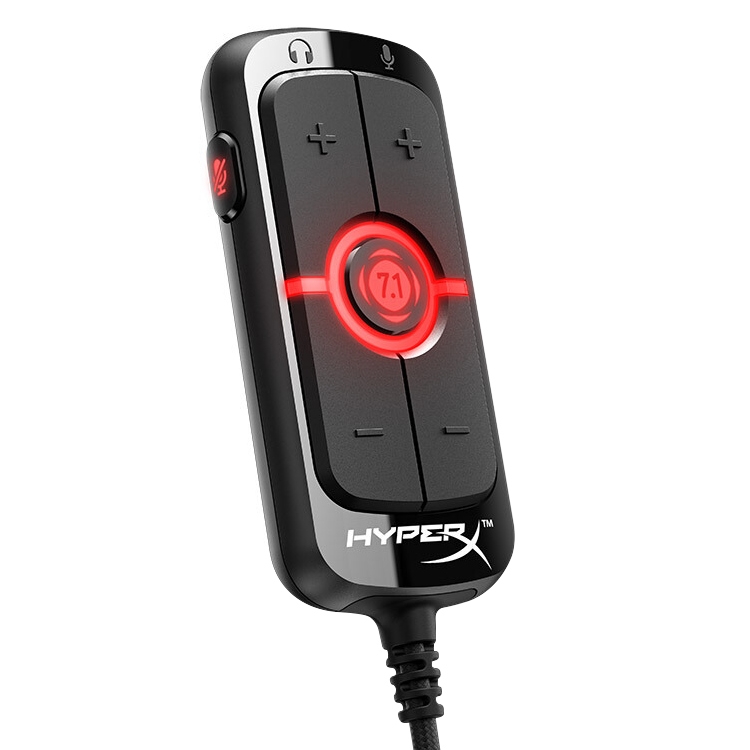 Kingston HyperX Amp USB Sound Card HX-USCCAMSS-BK AMP7.1 Wire Control Game Sound Card - Shopkiz.com
