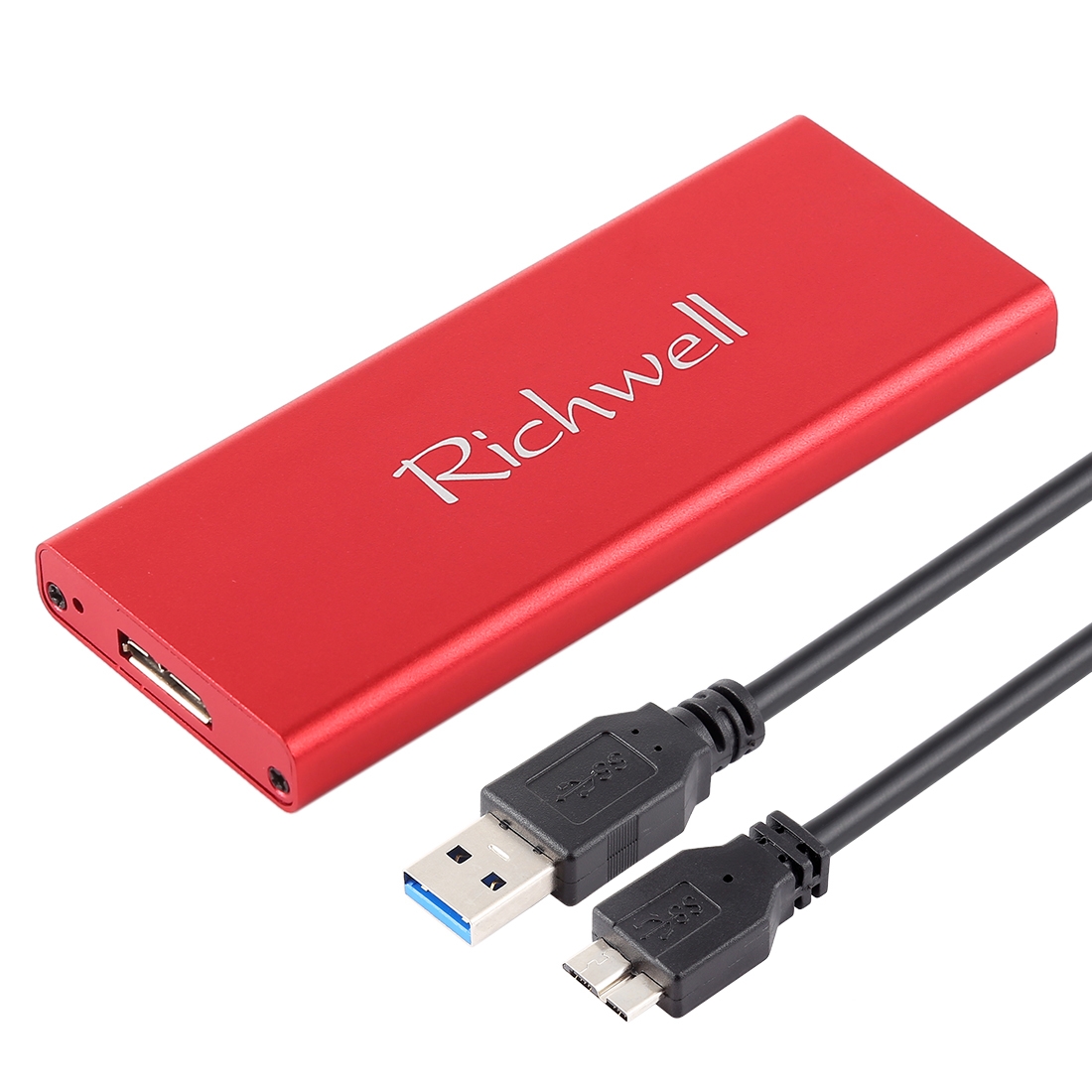 Richwell SSD R16-SSD-120GB 120GB 2.5 inch USB3.0 to NGFF(M.2) Interface Mobile Hard Disk Drive(Red) - Shopkiz.com