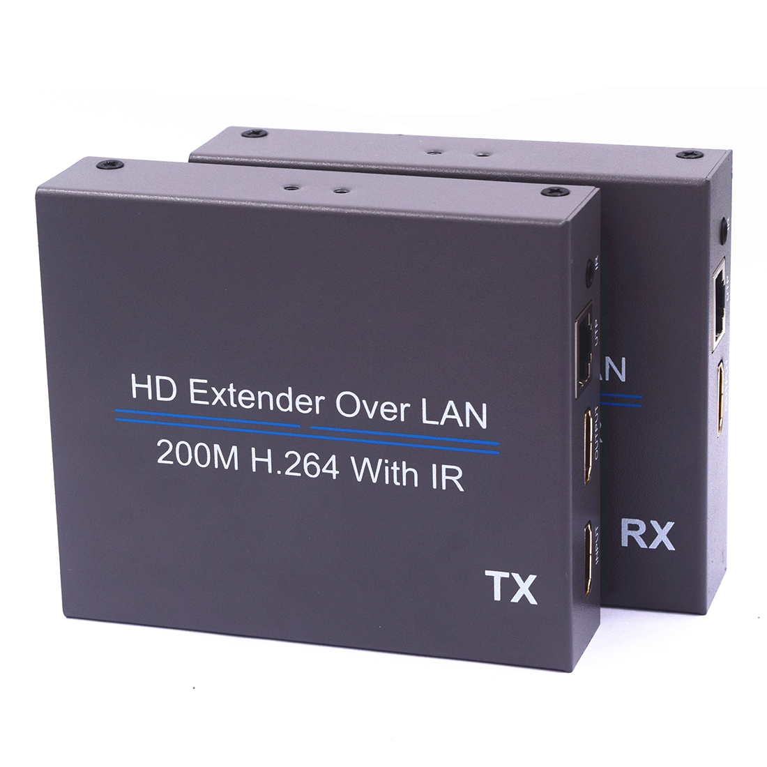NK-E200IR 200m Over LAN HDMI H.264 HD (Transmitter + Receiver) Extender with IR - Shopkiz.com
