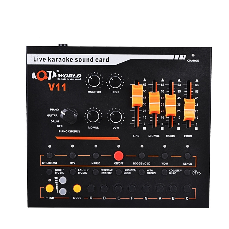 V11 Live Broadcasting Equipment Webcast Entertainment Streamer Music Synthesizer Tuning Sound Card - Shopkiz.com
