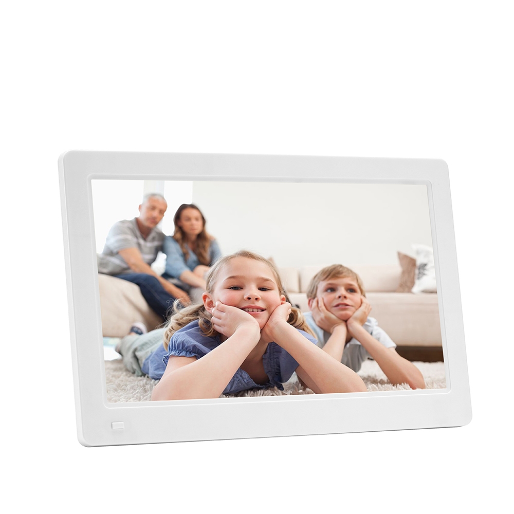 11.6-inch IPS Digital Photo Frame Full View 1920*1080 Electronic Photo Album Advertising Machine(White) - Shopkiz.com