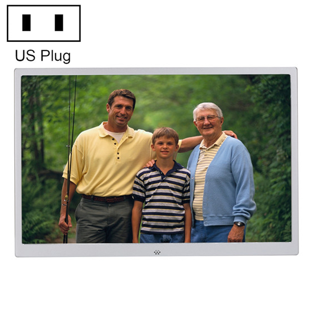 HSD1504 15.4 inch LED 1280x800 High Resolution Display Digital Photo Frame with Holder and Remote Control, Support SD / MMC / MS Card / USB Port, US