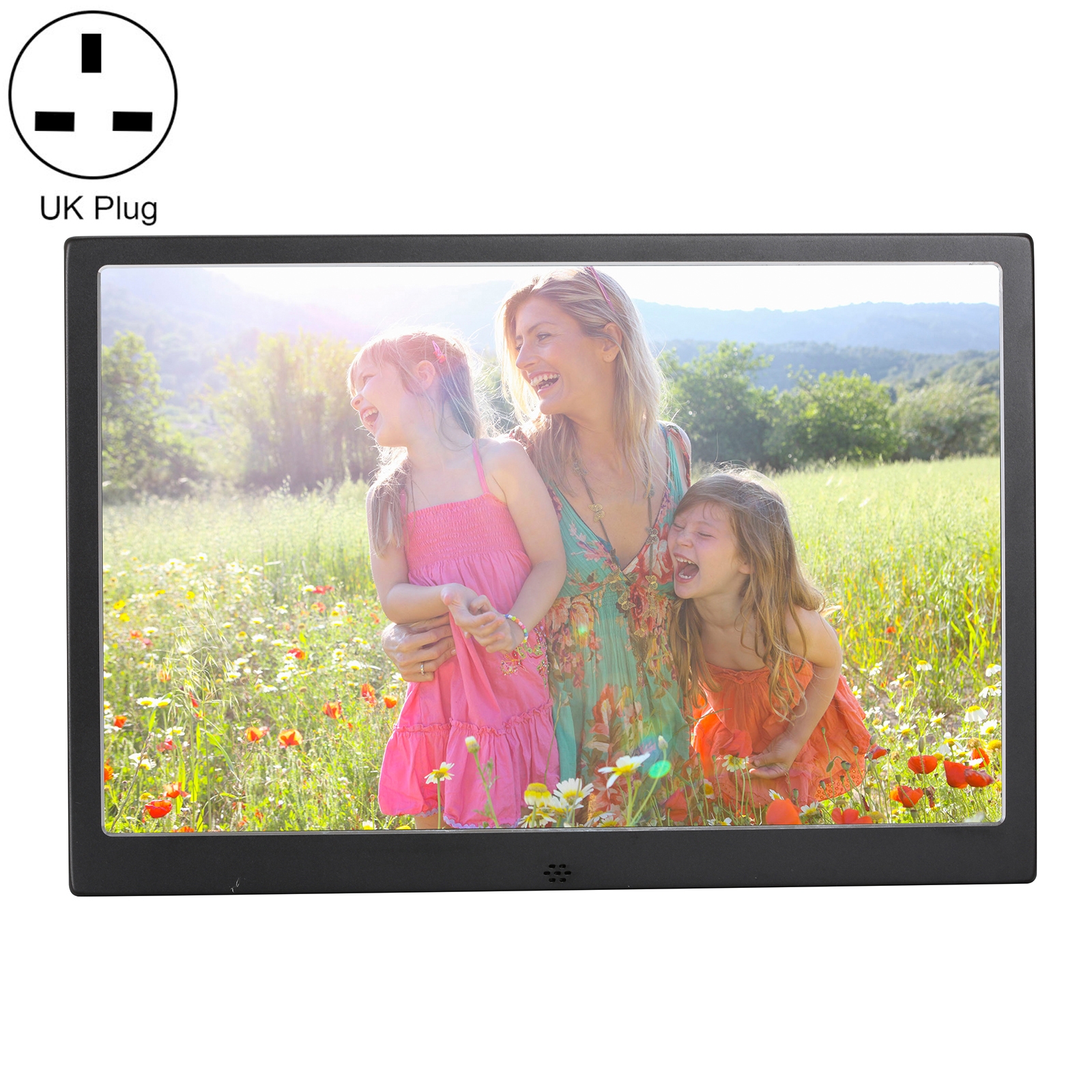 HSD1504 15.4 inch LED 1280x800 High Resolution Display Digital Photo Frame with Holder and Remote Control, Support SD / MMC / MS Card / USB Port, UK