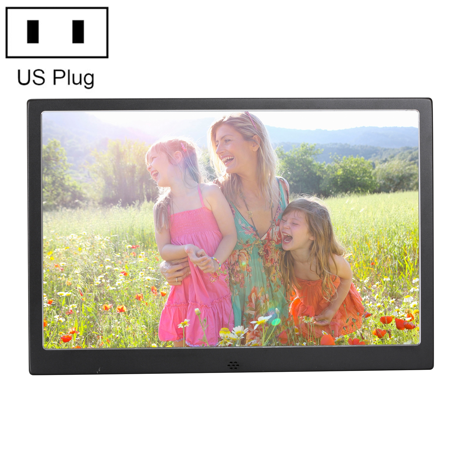 HSD1504 15.4 inch LED 1280x800 High Resolution Display Digital Photo Frame with Holder and Remote Control, Support SD / MMC / MS Card / USB Port, US