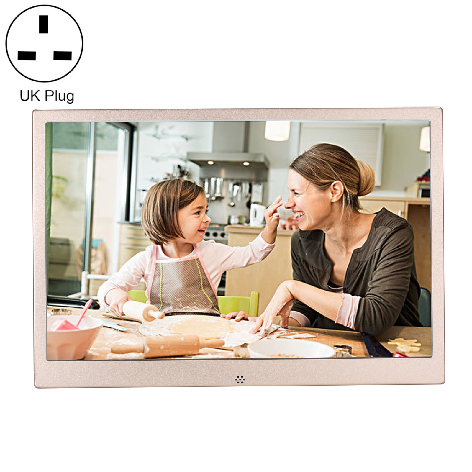 HSD1504 15.4 inch LED 1280x800 High Resolution Display Digital Photo Frame with Holder and Remote Control, Support SD / MMC / MS Card / USB Port, UK