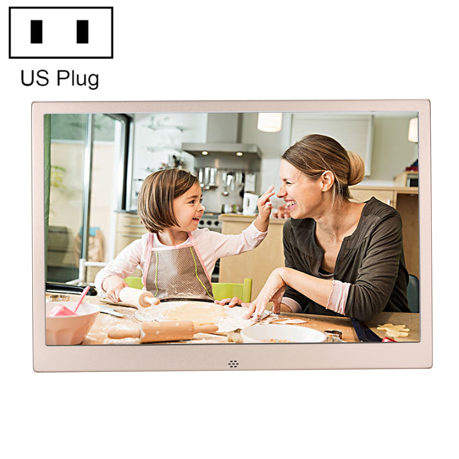 HSD1504 15.4 inch LED 1280x800 High Resolution Display Digital Photo Frame with Holder and Remote Control, Support SD / MMC / MS Card / USB Port, US