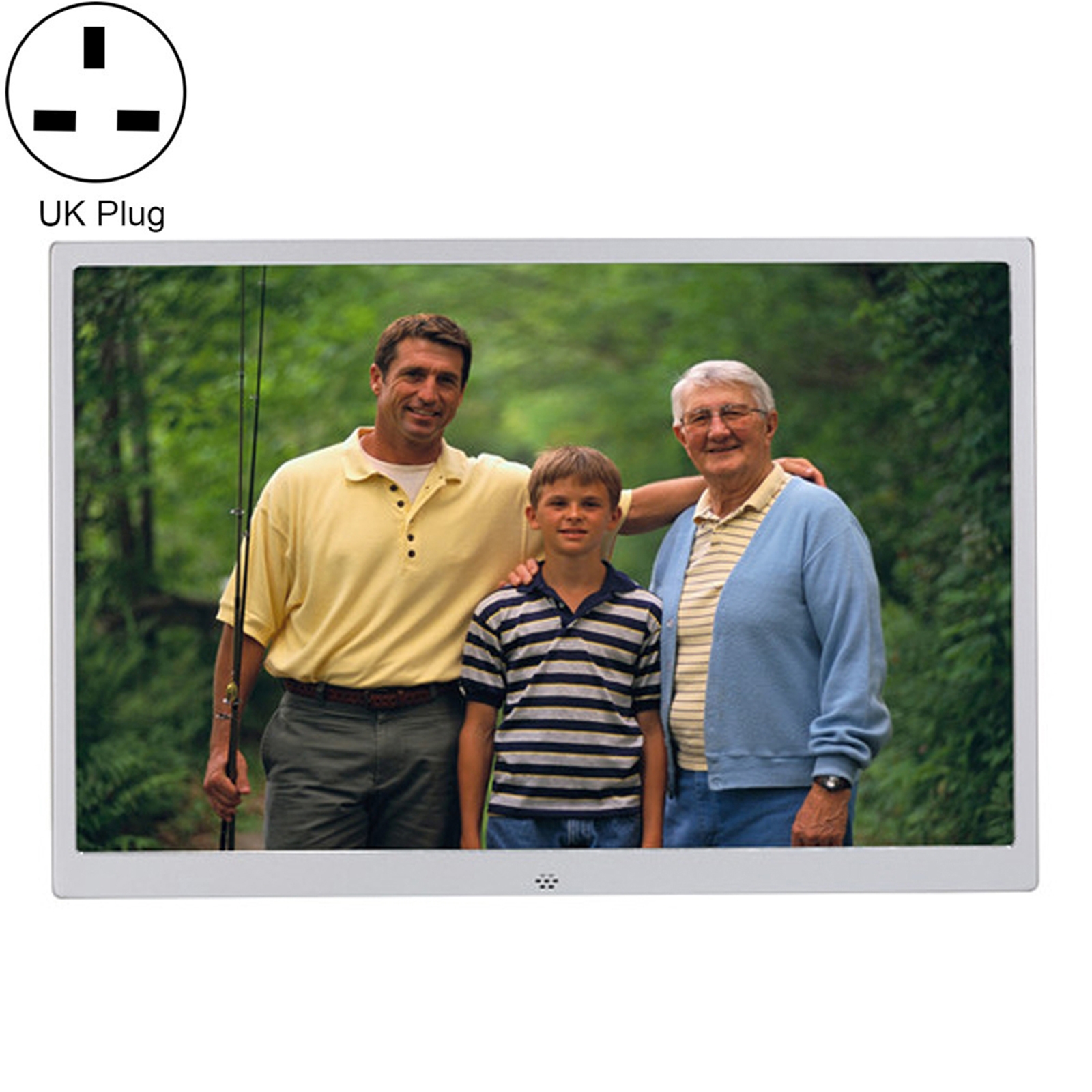 HSD1504 15.4 inch LED 1280x800 High Resolution Display Digital Photo Frame with Holder and Remote Control, Support SD / MMC / MS Card / USB Port, US