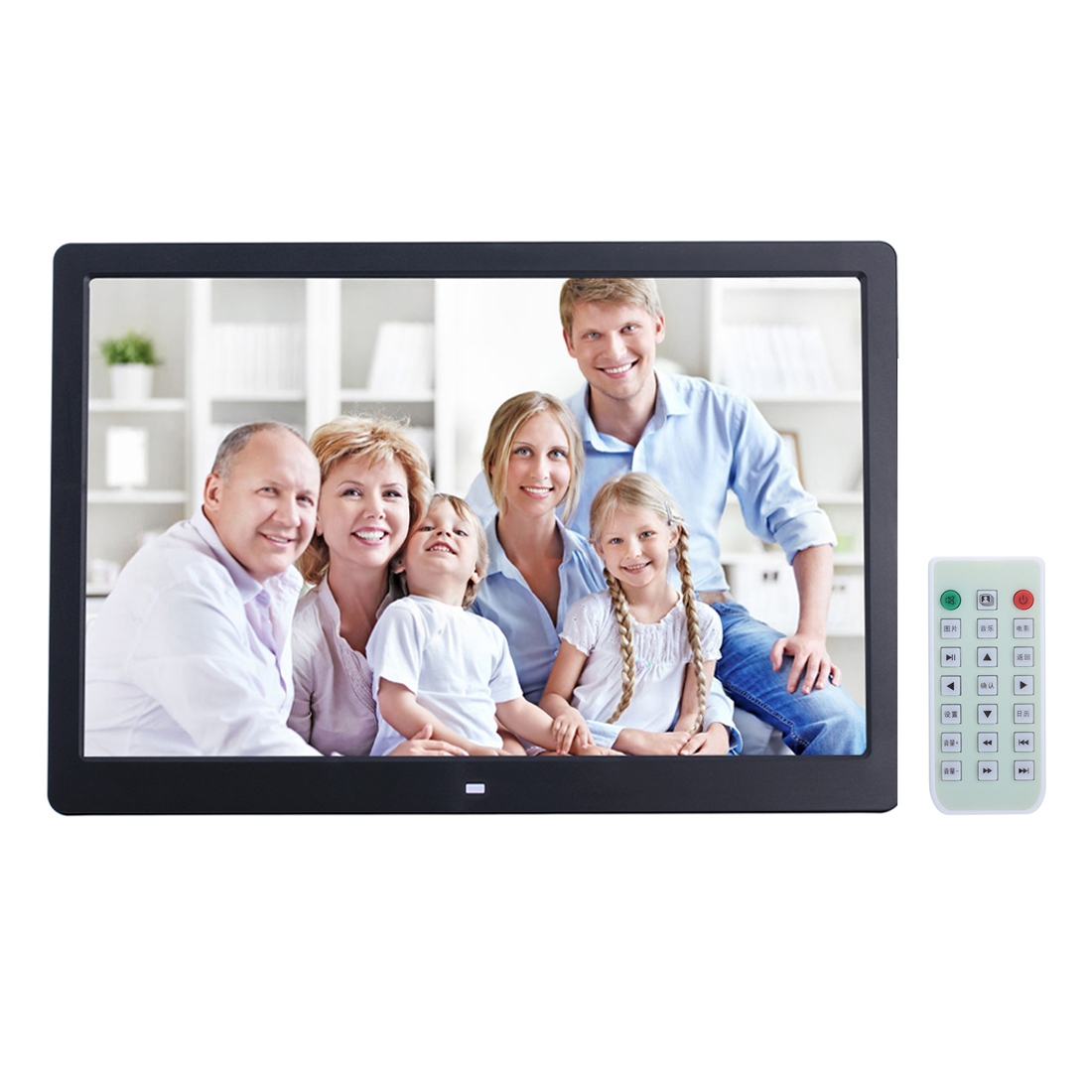 13 inch LED Display Digital Photo Frame with Holder & Remote Control, Allwinner F16, Support SD / MS / MMC Card and USB(Black) - Shopkiz.com