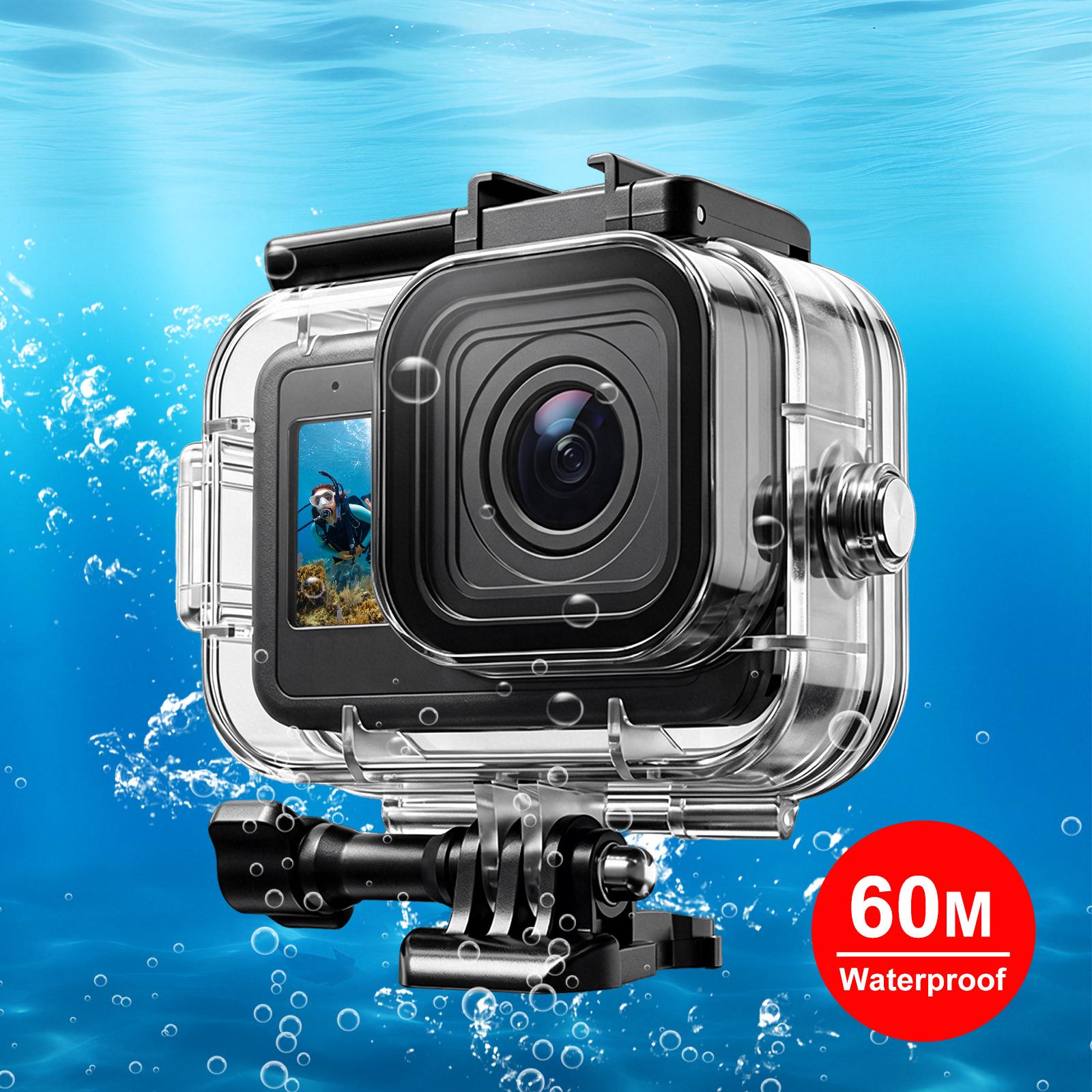 For GoPro MISSION 1 / 1 PRO PULUZ 60m Waterproof Housing Diving Protective Case with Anti-fog Sheets (Transparent) - Shopkiz.com