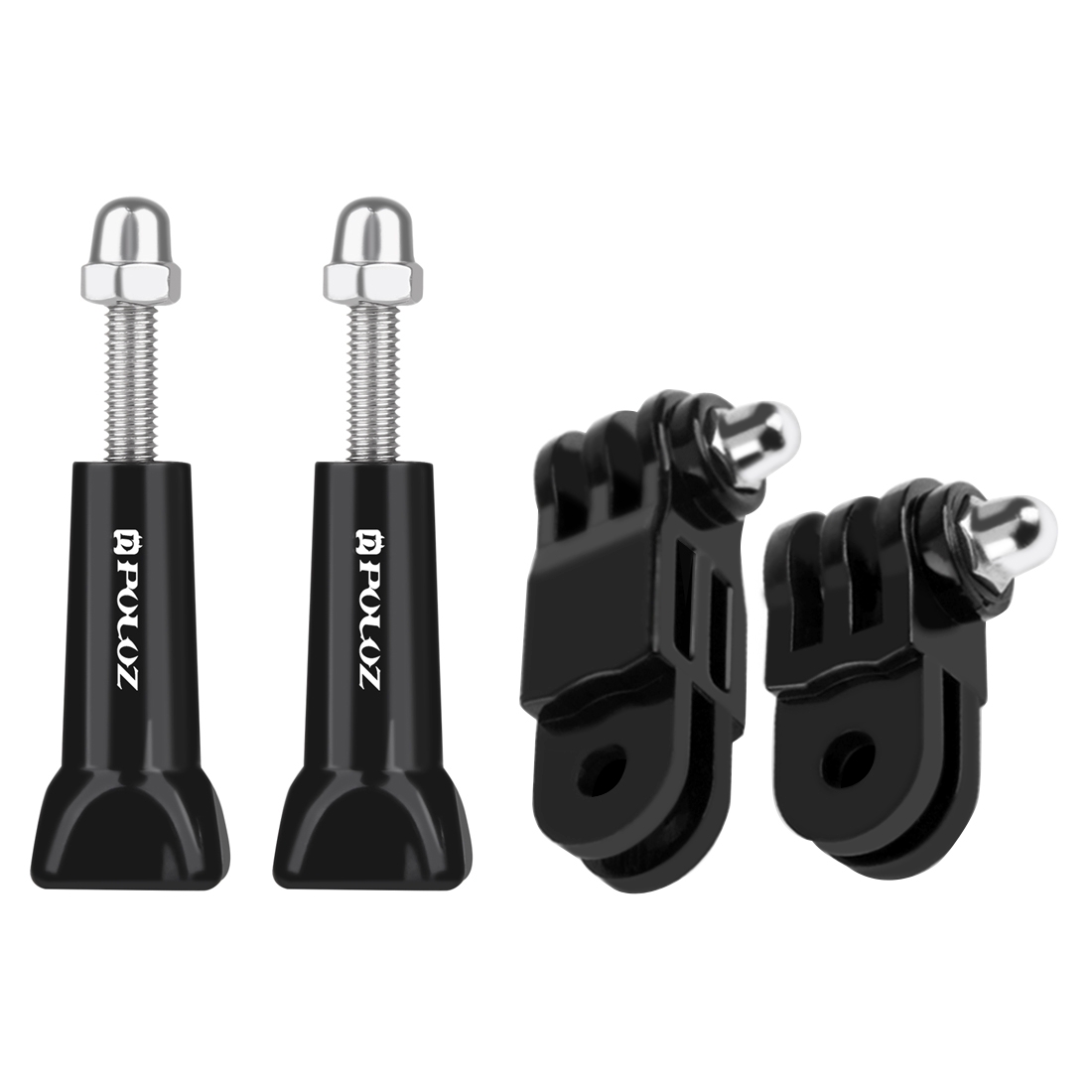 PULUZ Adjustable 3-Way Pivot Arm with 2 Long Screws for PULUZ Action Sports Cameras Jaws Flex Clamp Mount for GoPro, Insta360, DJI and Other Action