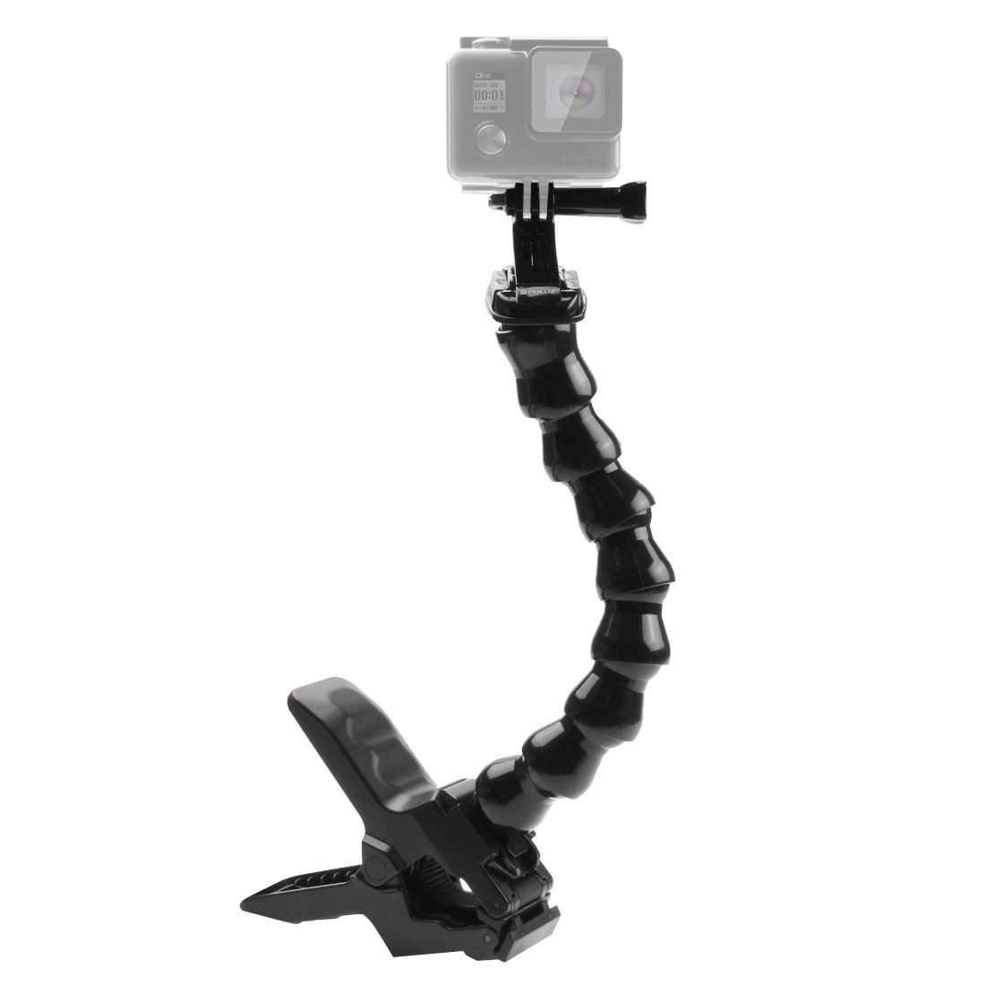 [UAE Warehouse] PULUZ Action Sports Cameras Jaws Flex Clamp Mount for GoPro, Insta360, DJI and Other Action Cameras - Shopkiz.com