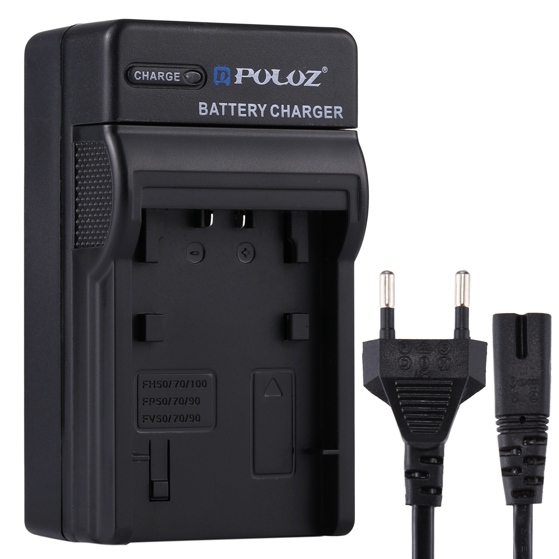 PULUZ EU Plug Battery Charger with Cable for Sony NP-FH50 / NP-FH70 / NP-FH100 / NP-FP50 / NP-FP70 / NP-FP90 / NP-FV50 / NP-FV70 / NP-FV90 Battery -