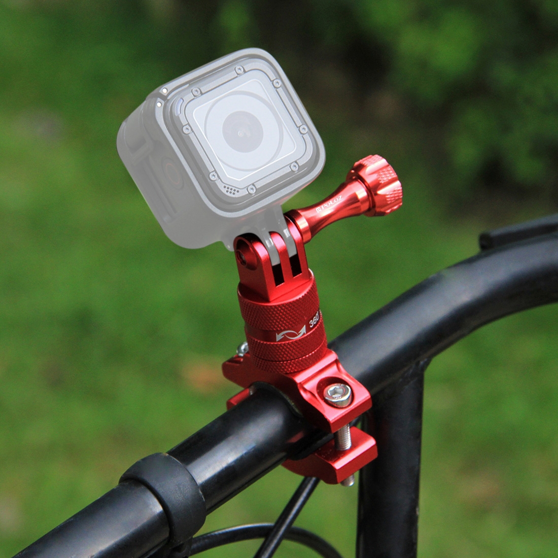 [UAE Warehouse] PULUZ 360 Degree Rotation Bike Aluminum Handlebar Adapter Mount with Screw for GoPro, Insta360, DJI and Other Action Cameras -