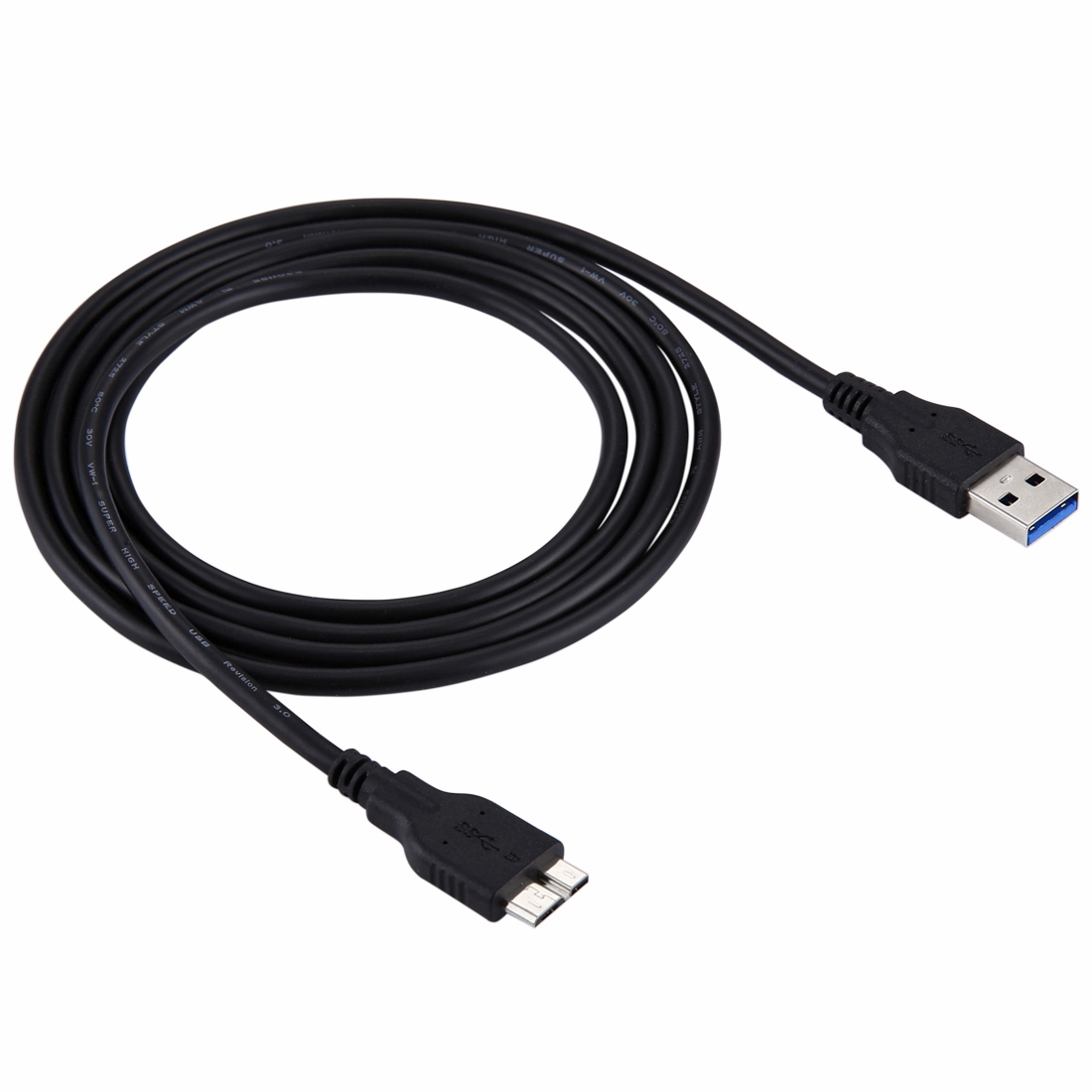 PULUZ 1.5m Micro-B USB 3.0 Sync Data Charging Cable for Nikon D850 / D810 / D800, FUJIFILM GFX 50S(Black) - Shopkiz.com