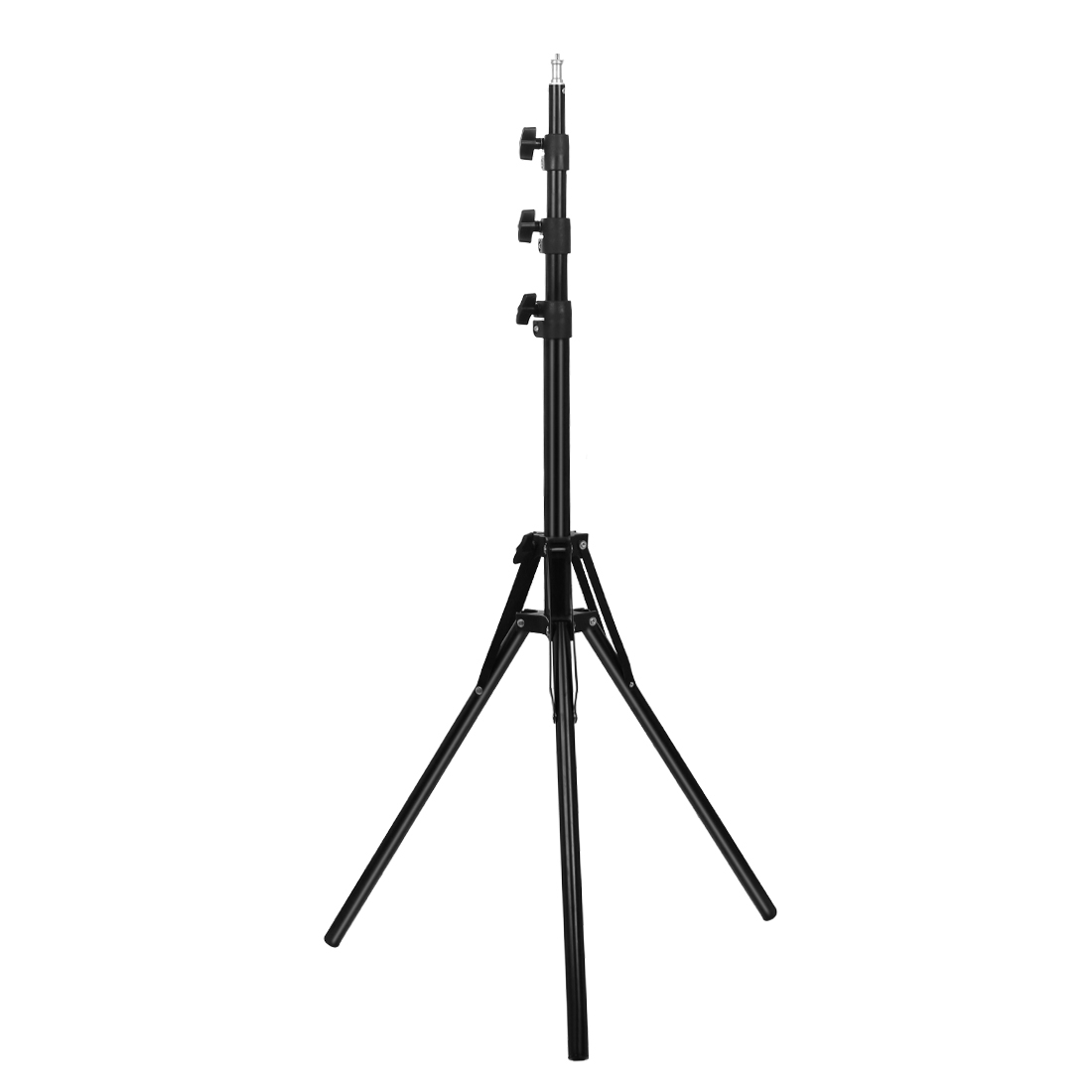PULUZ Reverse Foldable 4 Sections 1.8m Height Tripod Mount Holder for Vlogging Video Light Live Broadcast Kits(Black) - Shopkiz.com