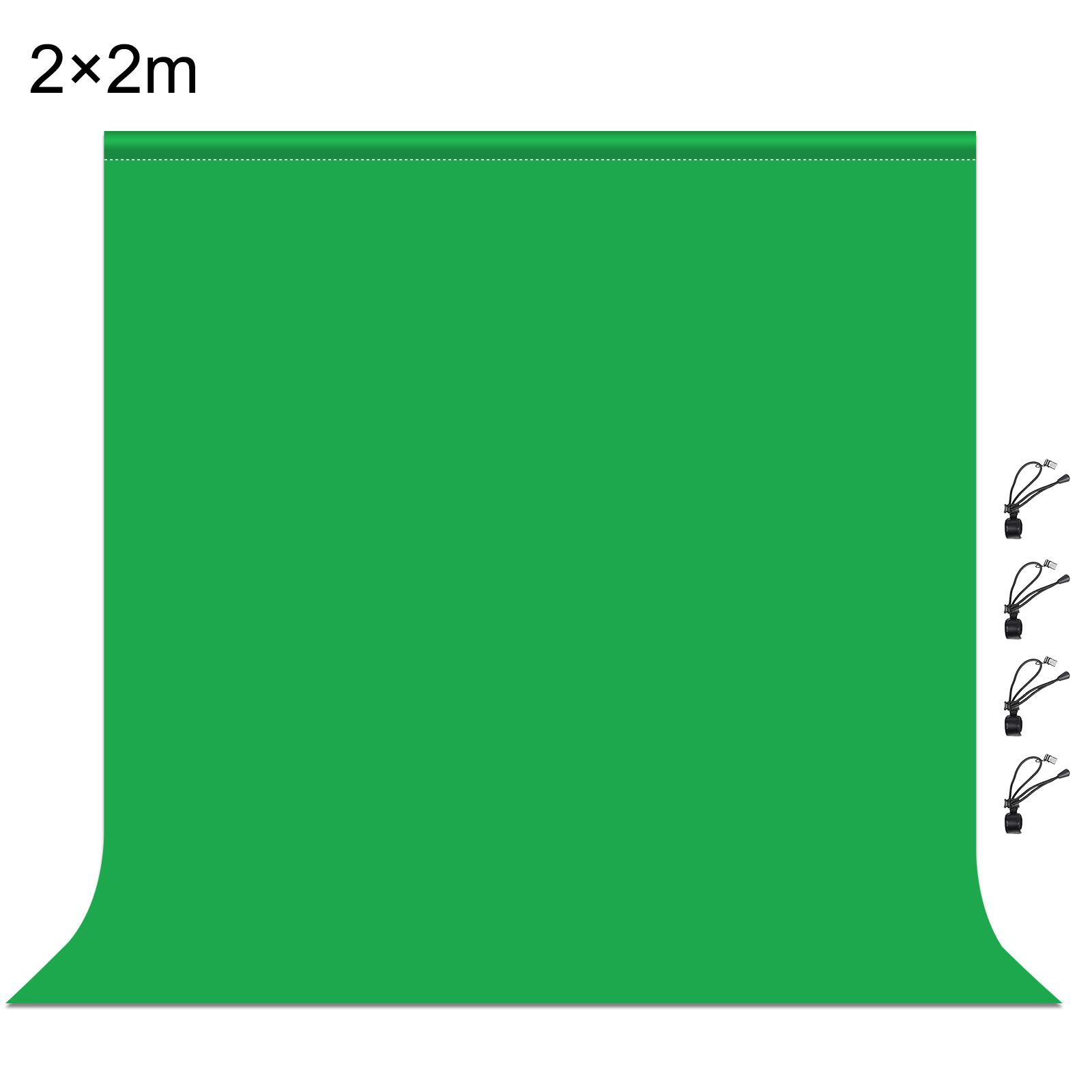 PULUZ 2m x 2m Photography Background Thickness Photo Studio Background Cloth Backdrop(Green)
