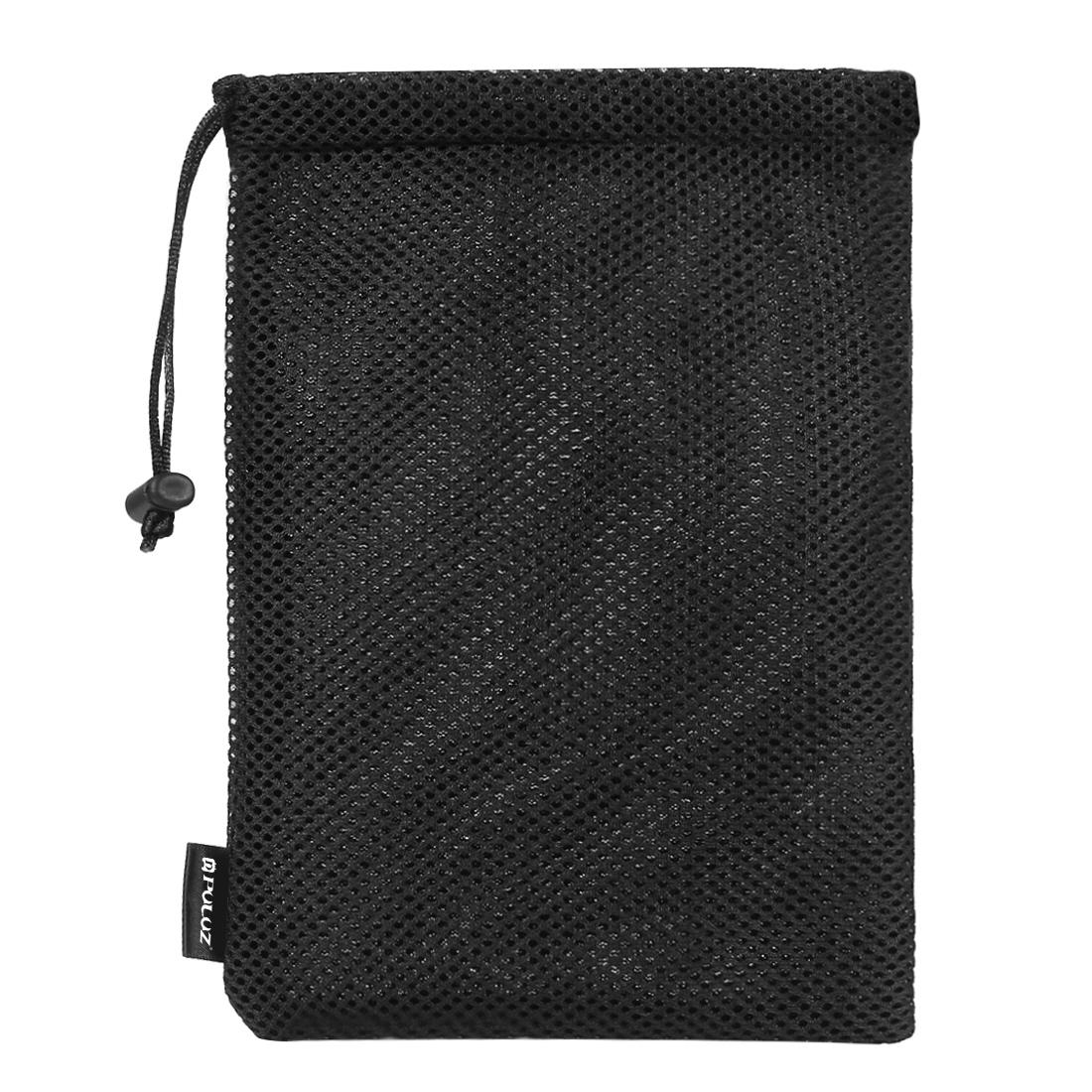 PULUZ Storage Bag with Stay Cord for GoPro, Insta360, DJI and Other Action Cameras Accessories(Black) - Shopkiz.com