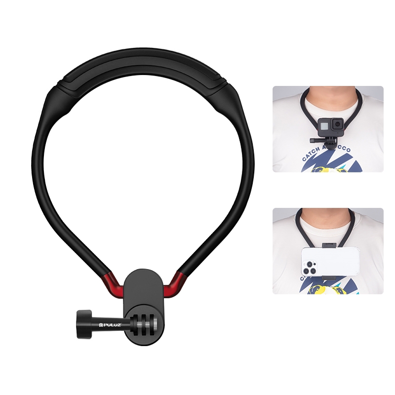 PULUZ Lazy Neck Bracket POV View Mount with Phone Clamp for GoPro Action Cameras / SmarPhones - Shopkiz.com