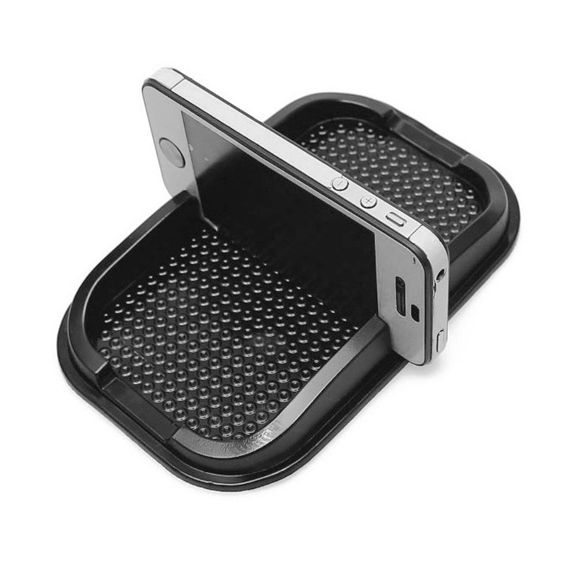 Universal Mobile Phone Car Rubber Smart Non-slip Stand Holder, For iPhone, Galaxy, Sony, Lenovo, HTC, Huawei, and other Smartphones(Black) -