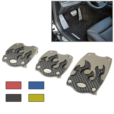 3pcs Non-slip Car Pedal Cover Foot Board for Vehicle Brake Clutch Accelerator (Red, Blue and Yellow Three Colors Random Delivery) - Shopkiz.com