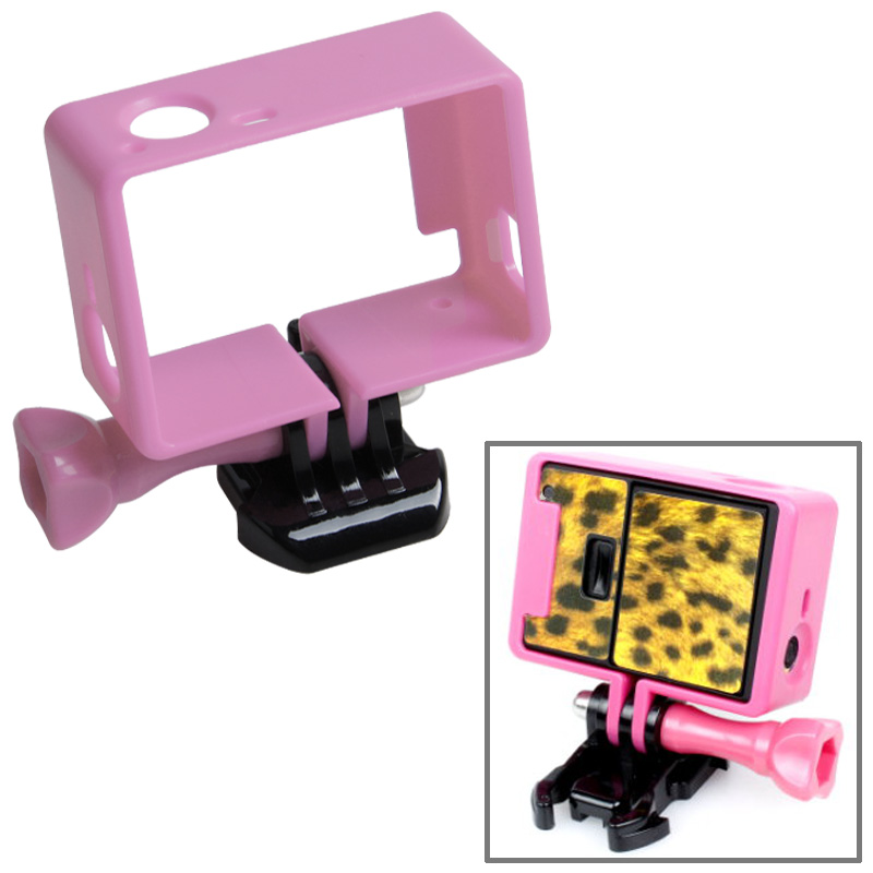 TMC High Quality Tripod Cradle Frame Mount Housing for GoPro HERO4 /3+ /3, HR191(Pink) - Shopkiz.com