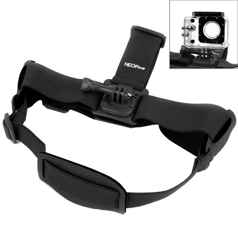 NEOpine GHS-2 Adjustable Action Camera Fixed Head Strap for GoPro HERO10 Black / HERO9 Black / HERO8 Black / HERO7 /6 /5 /5 Session /4 Session /4 /3+