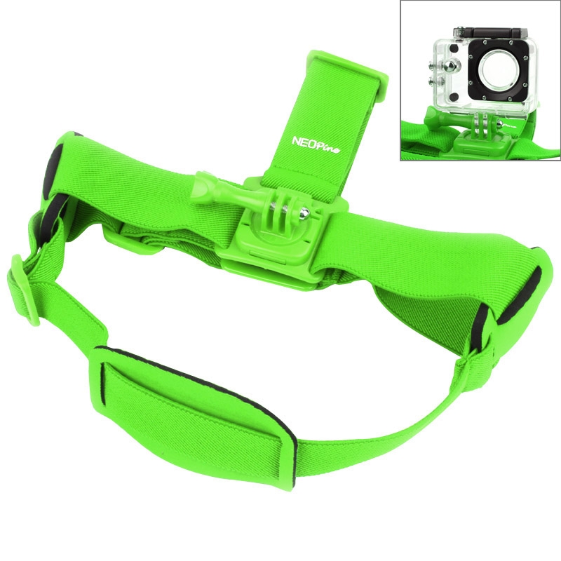NEOpine GHS-2 Adjustable Action Camera Fixed Head Strap for GoPro HERO10 Black / HERO9 Black / HERO8 Black / HERO7 /6 /5 /5 Session /4 Session /4 /3+