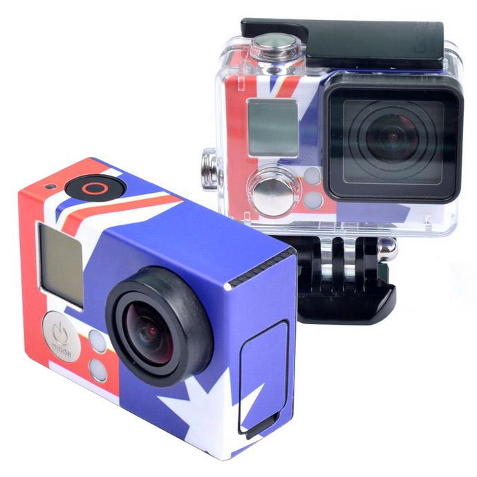 Retro AU Flag Pattern Case Sticker for GoPro HERO3+ /3 - Shopkiz.com