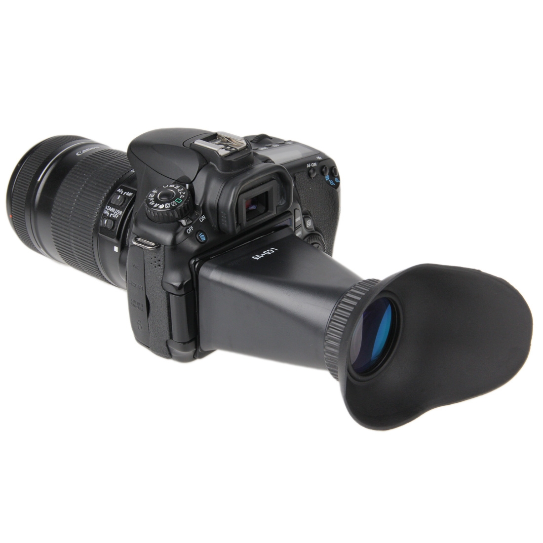 V5 2.8X 3.0 inch 4:3 LCD Magnifier Extender Hood EyeCup Viewfinder for Nikon J1 / V1(Black) - Shopkiz.com