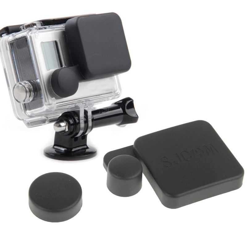 Protective Camera Lens Cap Cover + Housing Case Cover Set for SJ4000 Sport Camera - Shopkiz.com