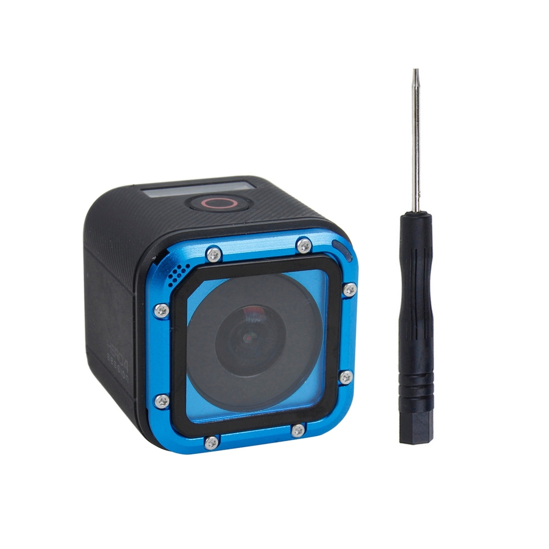 [US Warehouse] Aluminum Frame Lens Replacement Kit for GoPro HERO 4 Session - Shopkiz.com