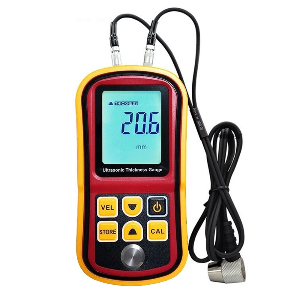 GM-100 Ultrasonic Thickness Meter Tester Gauge Velocity 1.2~225mm(Red) - Shopkiz.com
