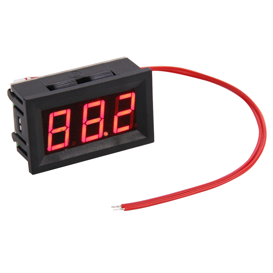 V27A 2 Wires AC 60-500V Red Display LED Digital Display Voltmeter - Shopkiz.com