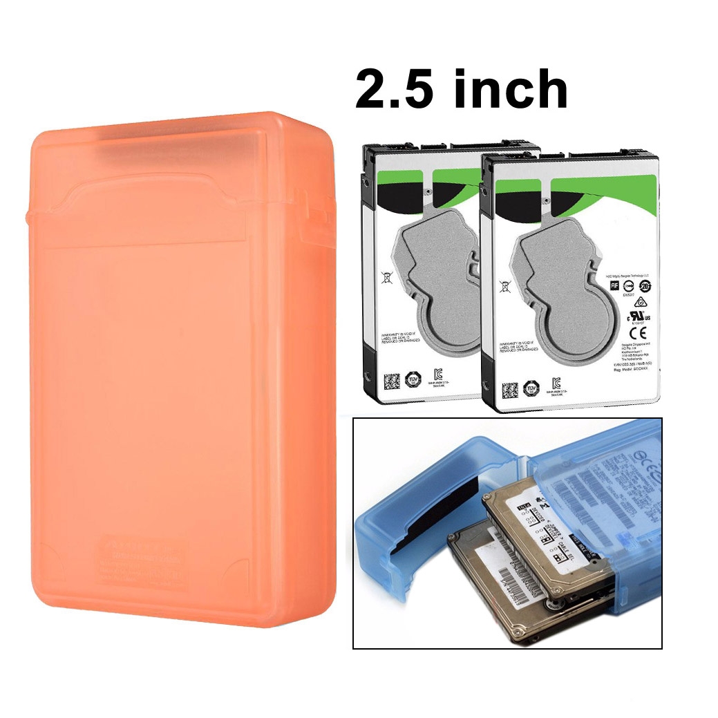 2.5 inch HDD Store Tank, Support 2x 2.5 inches IDE/SATA HDD(Orange) - Shopkiz.com