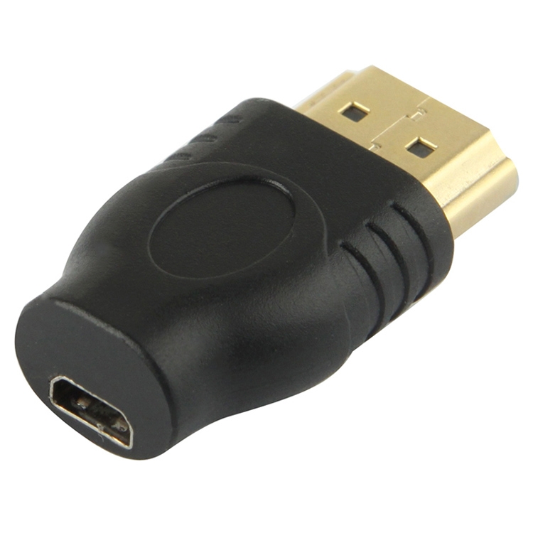 Gold Plated HDMI 19 Pin Male to Micro HDMI Female Adapter(Black) - Shopkiz.com