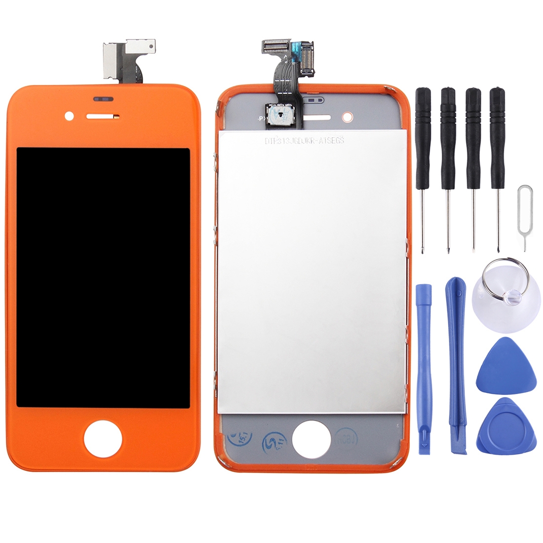 3 in 1 for iPhone 4 CDMA (Original LCD + Frame + Touch Pad) Digitizer Assembly(Orange) - Shopkiz.com