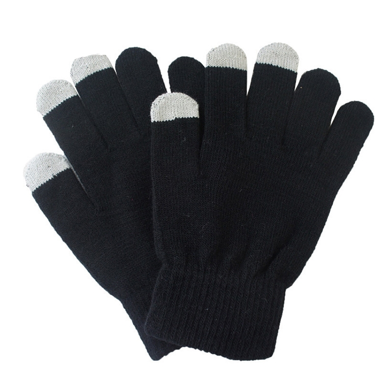 Dot Gloves of Touch Screen, For iPhone, Galaxy, Huawei, Xiaomi, HTC, Sony, LG and other Touch Screen Devices(Black) - Shopkiz.com