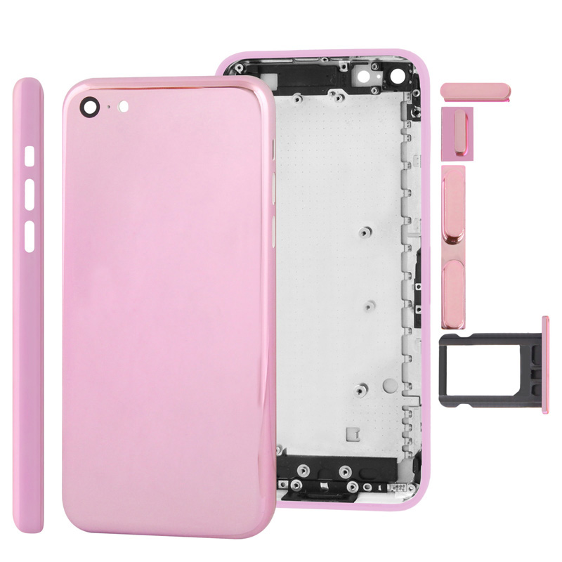 Full Housing Plating Color Chassis / Back Cover with Mounting Plate & Mute Button + Power Button + Volume Button + Nano SIM Card Tray for iPhone