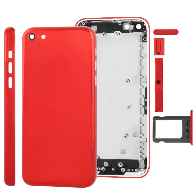 Full Housing Plating Color  Chassis / Back Cover with Mounting Plate & Mute Button + Power Button + Volume Button + Nano SIM Card Tray for iPhone