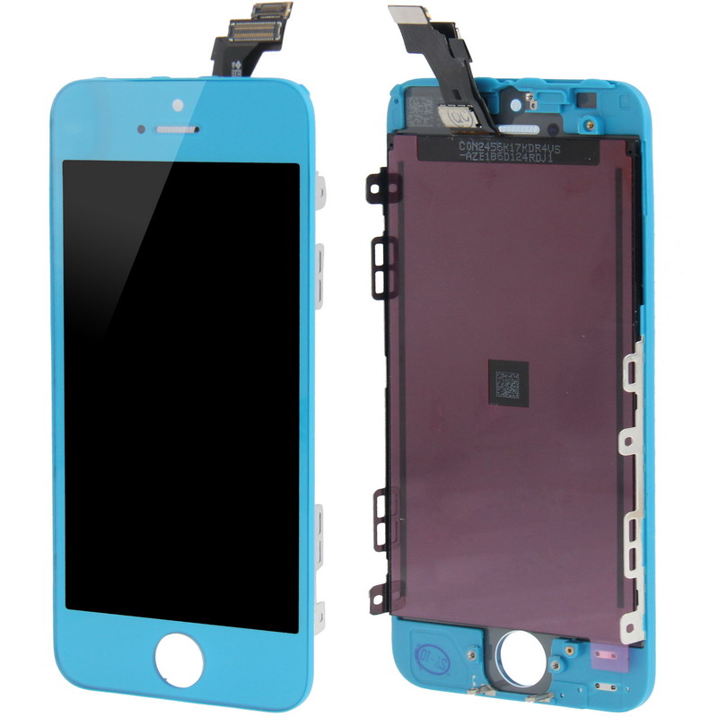 Digitizer Assembly (Original LCD + LCD Frame + Touch Pad) for iPhone 5(Blue) - Shopkiz.com