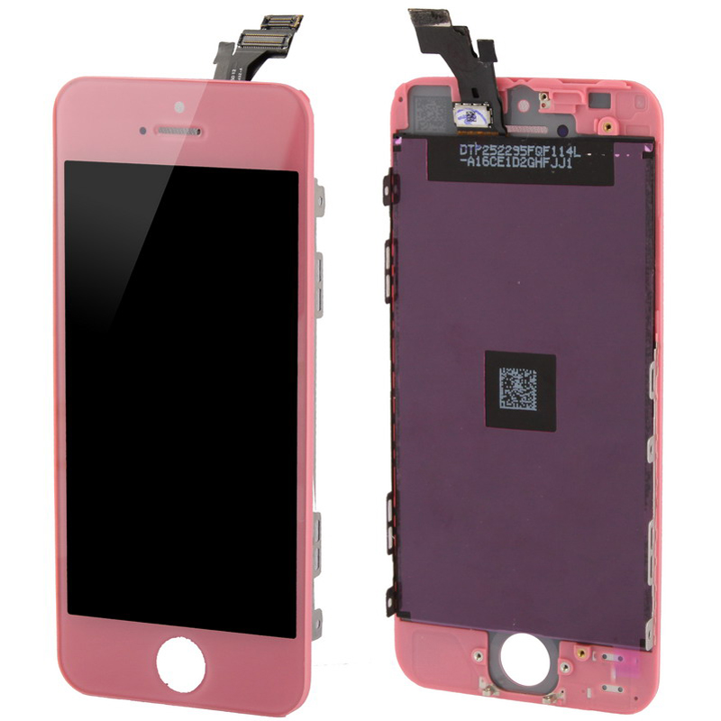 Digitizer Assembly (Original LCD + LCD Frame + Touch Pad) for iPhone 5(Pink) - Shopkiz.com